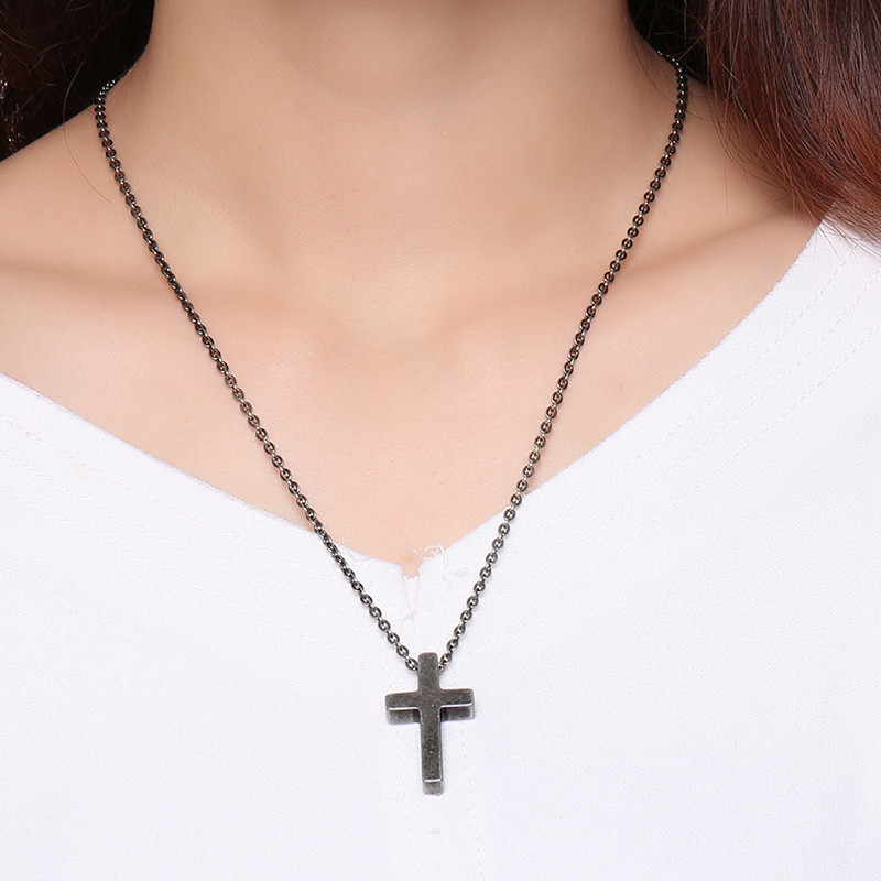 Wholesale Engravable Cross Pendants Stainless Steel Pendant Necklace