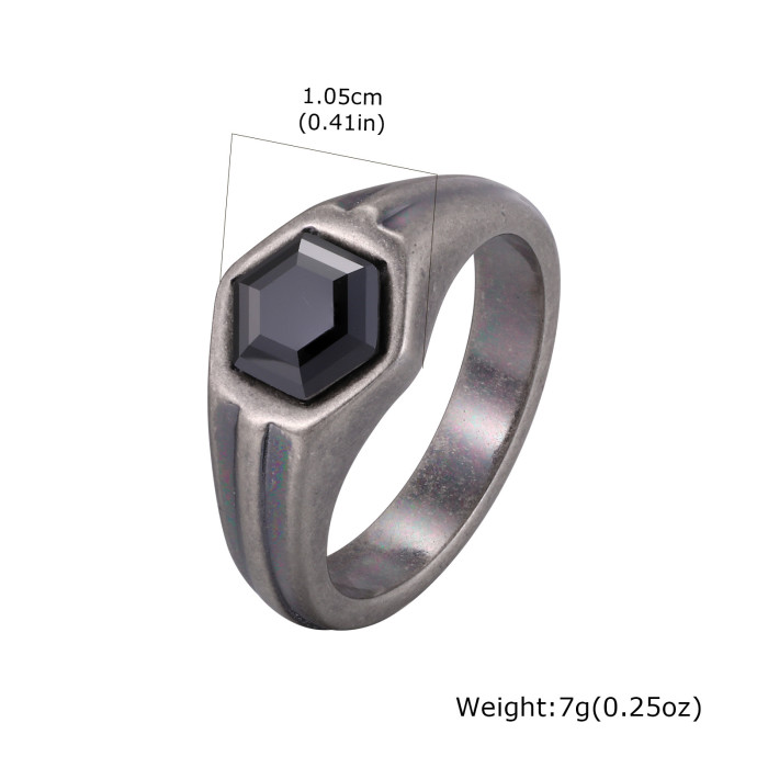 Wholesale Antique Stainless Steel Signet Ring