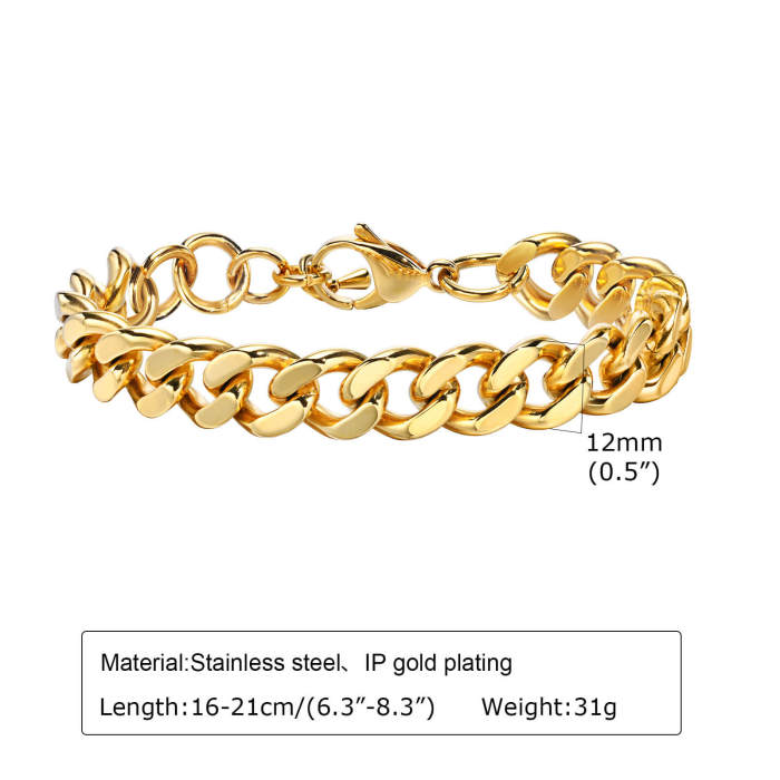 Wholesale Stainless Steel Women Cuban Link Bracelet
