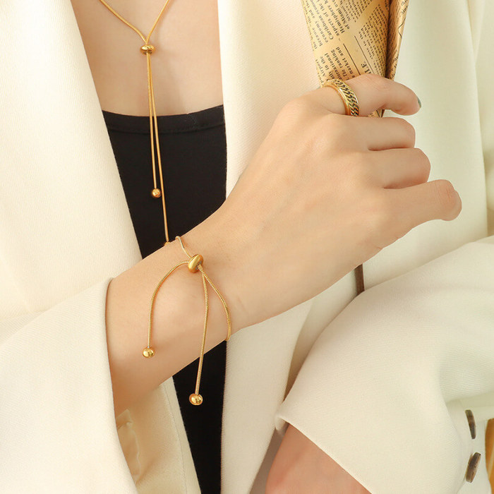 Wholesale Stainless Steel Bracelet and Necklace Set