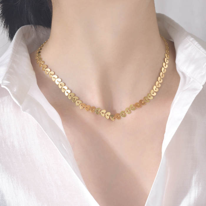 Wholesale Stainless Steel Discs Chain Necklace