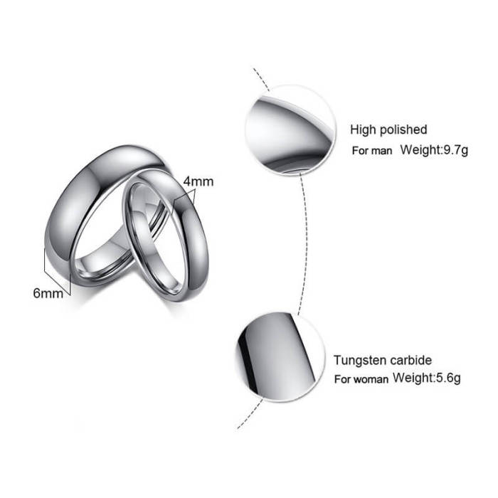 Wholesale Classic Tungsten Wedding Ring