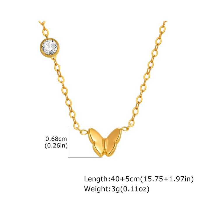 Wholesale Stainless Steel Butterfly Charm Set