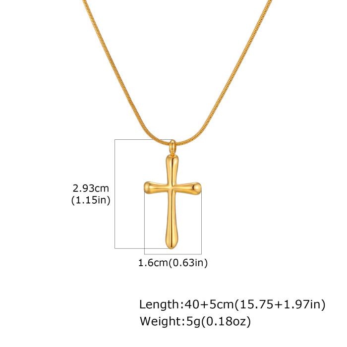 Wholesale Stainless Steel Minimalist Cross Pendant