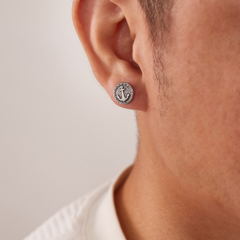 Wholesale Stainless Steel Anchor Stud Earrings
