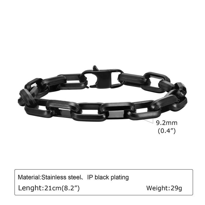 Wholesale Stainless Steel Chunky Paperclip Link Chain Bracelet
