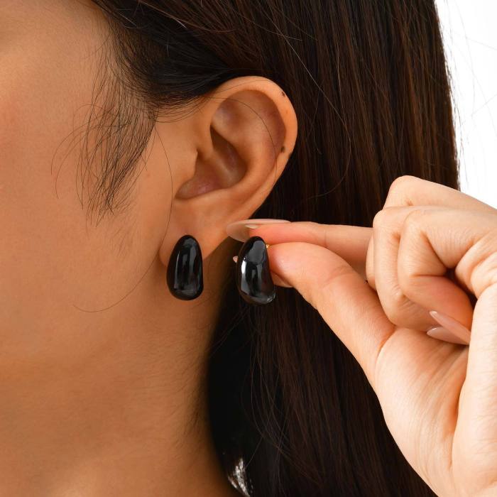 Wholesale Stainless Steel Colored Earrings