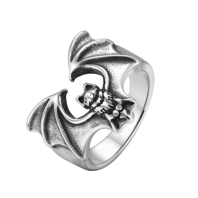 Wholesale Stainless Steel Gothic Bat Ring