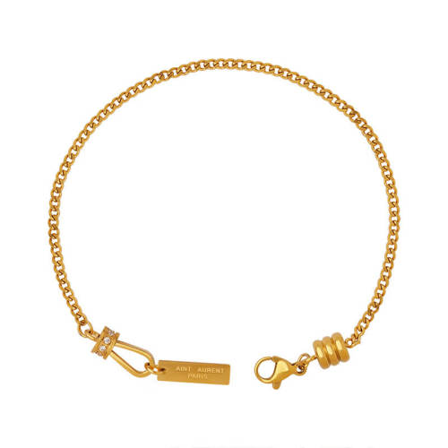 Wholesale Stainless Steel Reins Horse bracelet with CZ