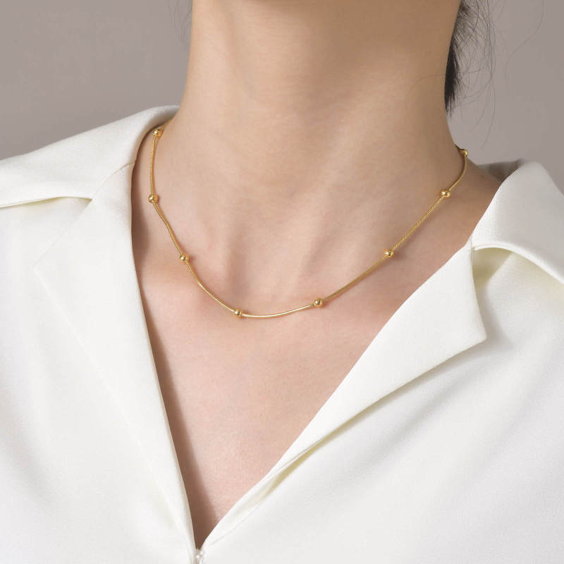 Wholesale Stainless Steel Discs Chain Necklace