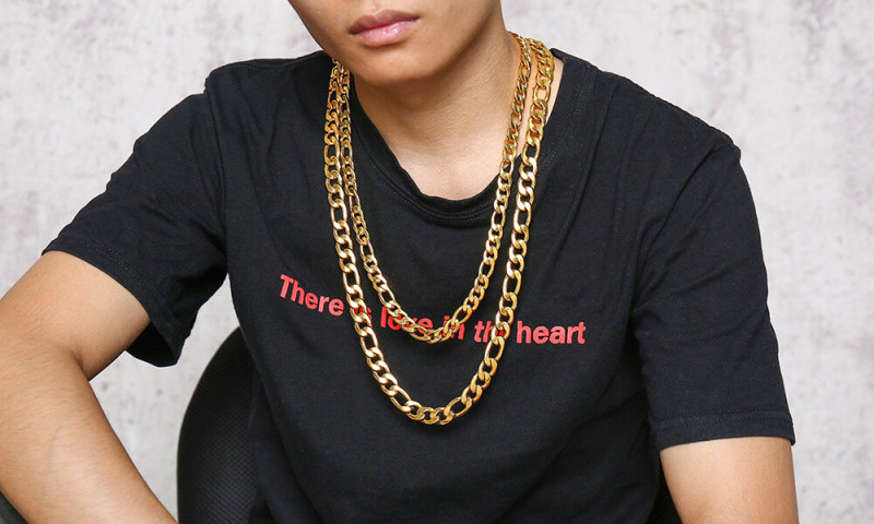 Wholesale Stainless Steel NK 3:1 Figaro Chain Necklace
