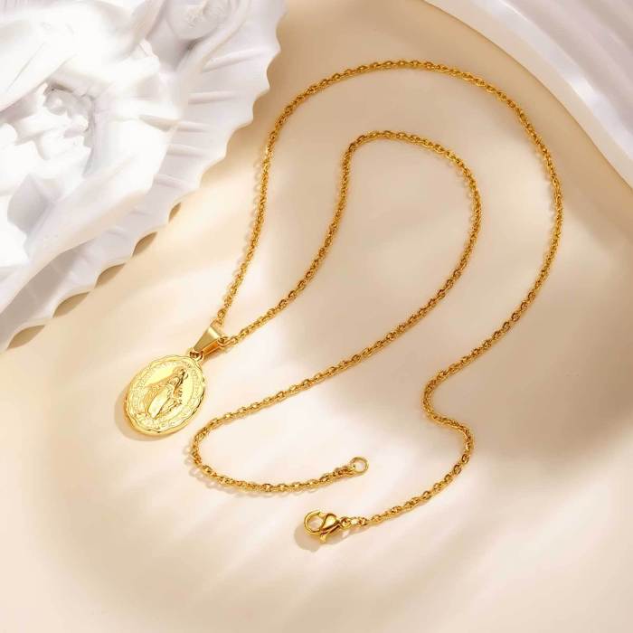 Wholesale Stainless Steel Virgin Mary Pendants