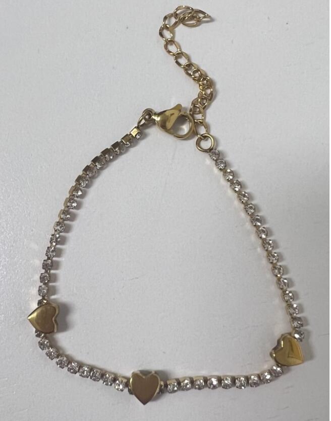 Wholesale Stainless Steel Clover Tennis Bracelet