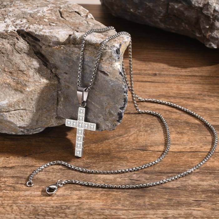 Wholesale Stainless Steel Men's Cross Pendant