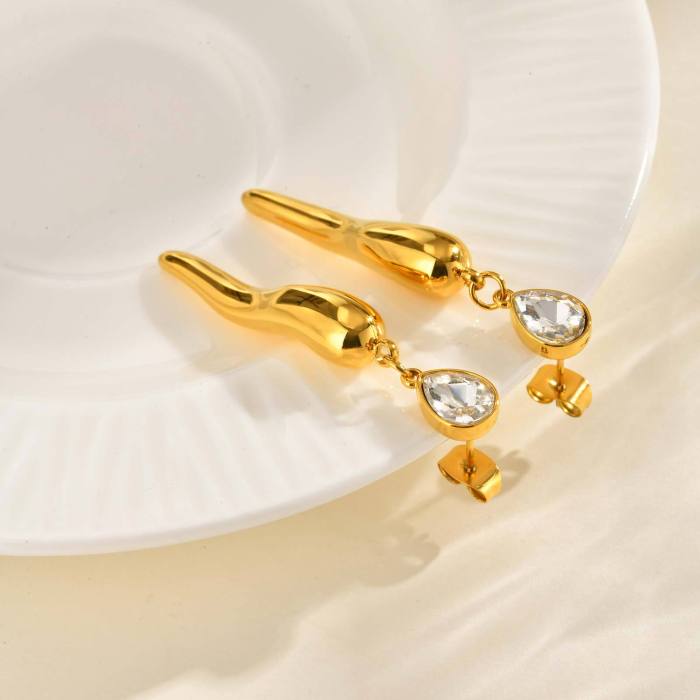 Wholesale Stainless Steel Pepper Earrings