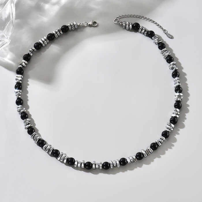 Wholesale Gothic Industrial Beaded Necklace for Men