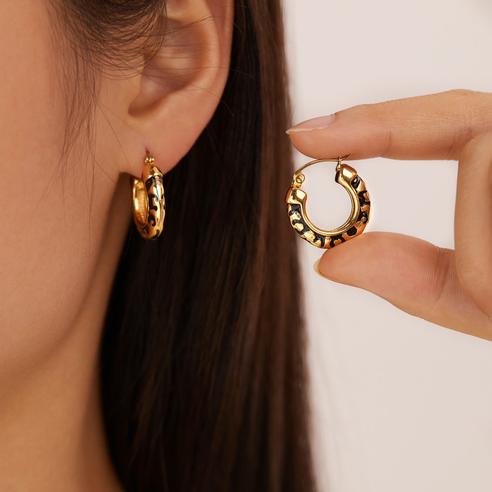 Wholesale Stainless Steel Simple Earrings