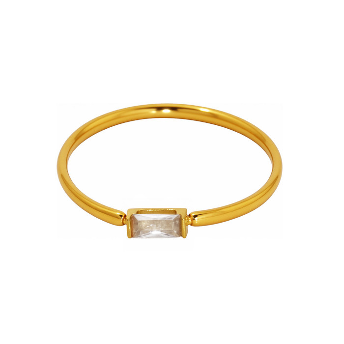 Wholesale Stainless Steel 5A Zirconia Ring
