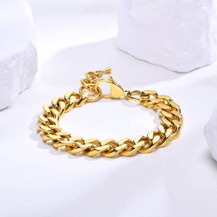 Wholesale Stainless Steel Women Cuban Link Bracelet