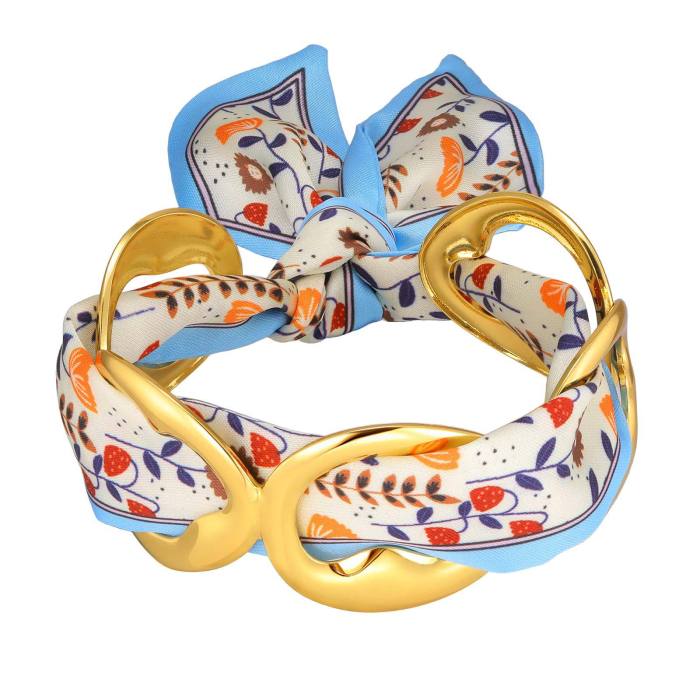 Wholesale Stainless Steel Silk Scarf Bangle