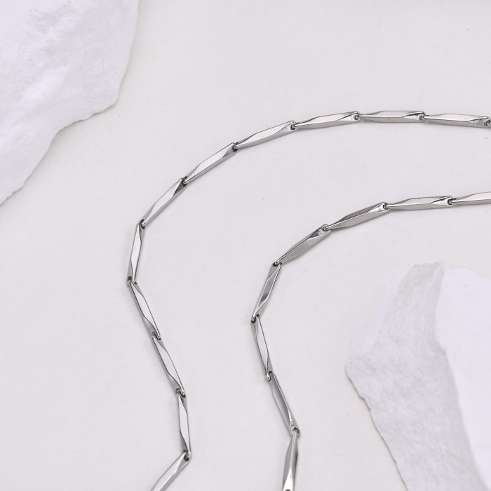 Wholesale Stainless Steel Melon Seed Chain Necklace