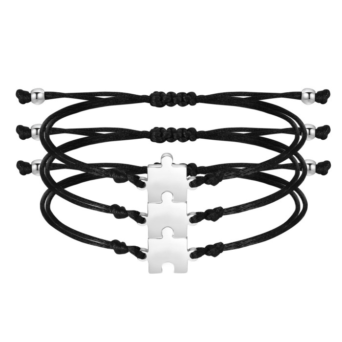 Wholesale Stainless Steel Puzzle Friendship Bracelet
