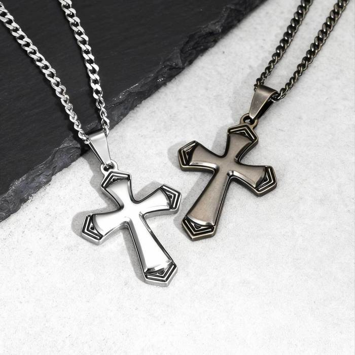 Wholesale Stainless Steel Cross Pendant Necklace