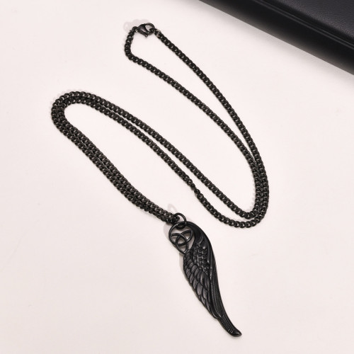 Wholesale Stainless Steel Celtic Feather Pendant