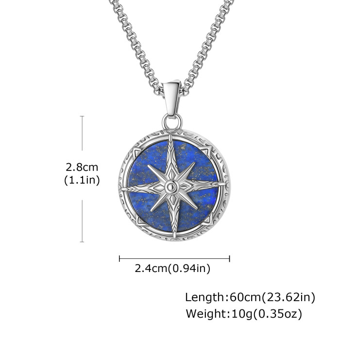 Wholesale Stainless Steel Eight-pointed Star Pendant