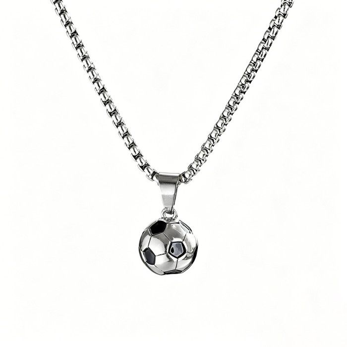 Wholesale Stainless Steel Soccer Ball Pendant