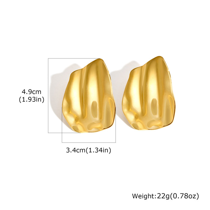 Wholesale Stainless Steel Irregular Earrings