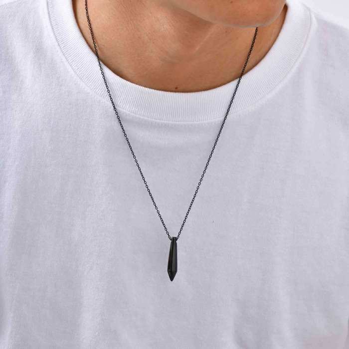 Wholesale Stainless Steel Bullet Necklace