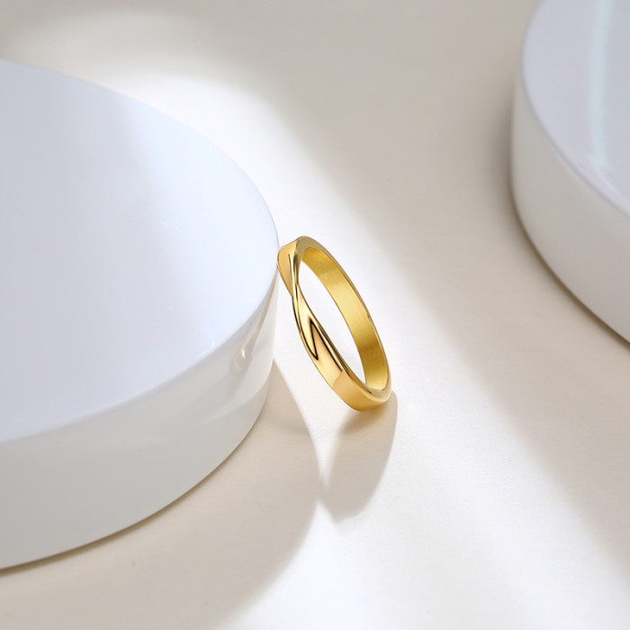 Wholesale Stainles Steel Mobius Wedding Ring for Men and Women