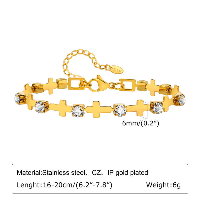 Wholesale Stainless Steel 18K Gold Bracelet