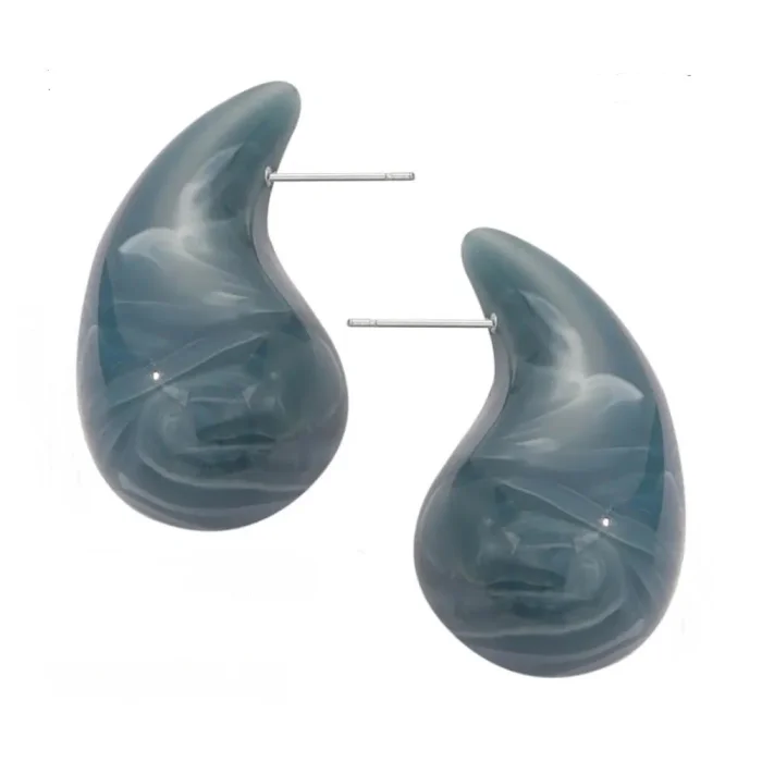 Wholesale Marbled Resin Chunky Earrings