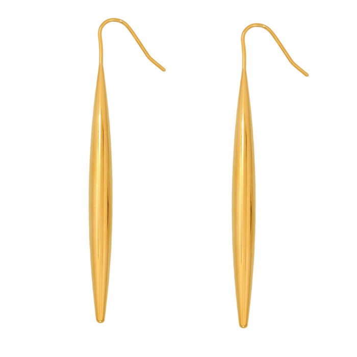 Wholesale Stainless Steel Tapered Drop Earrings