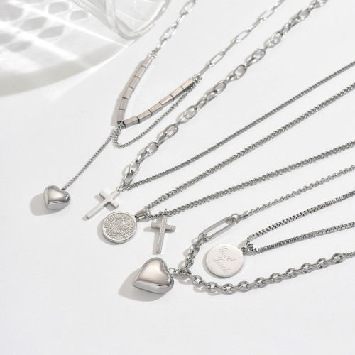 Wholesale Stainless Steel Silver Necklace Collection