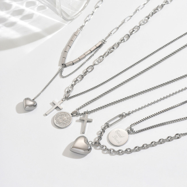 Wholesale Stainless Steel Silver Necklace Collection