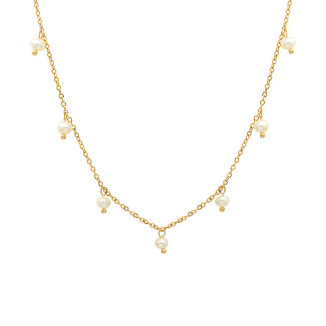Wholesale Stainless Steel Necklace with Pearl