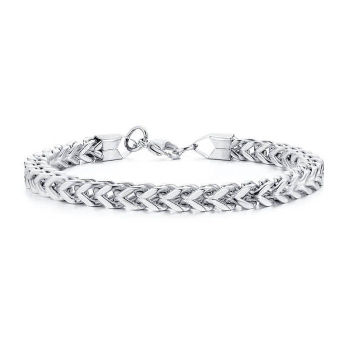 Wholesale Stainless Steel Men's Curb Chain Bracelet