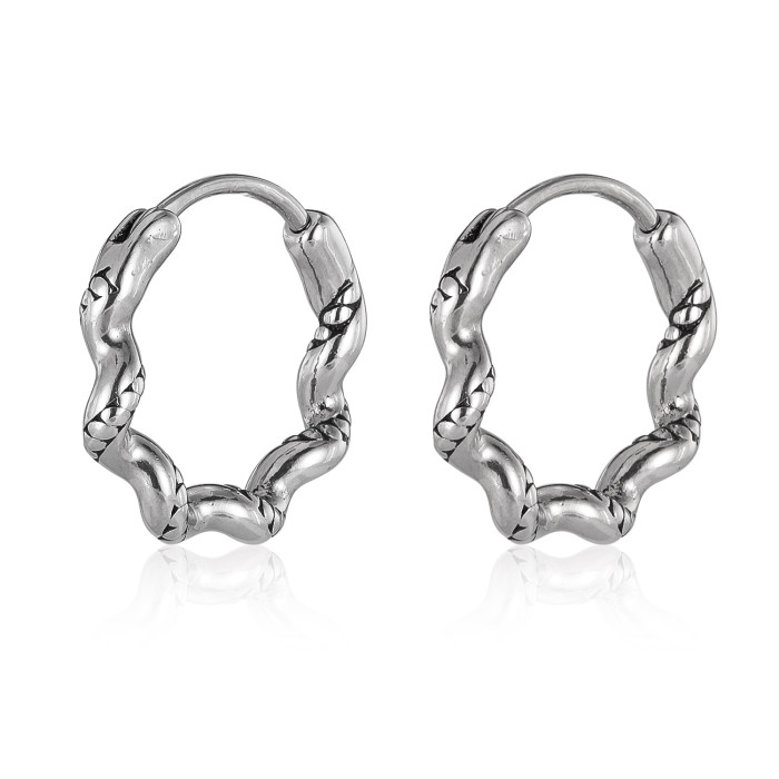 Wholesale Stainless Steel Design Hoop Earrings