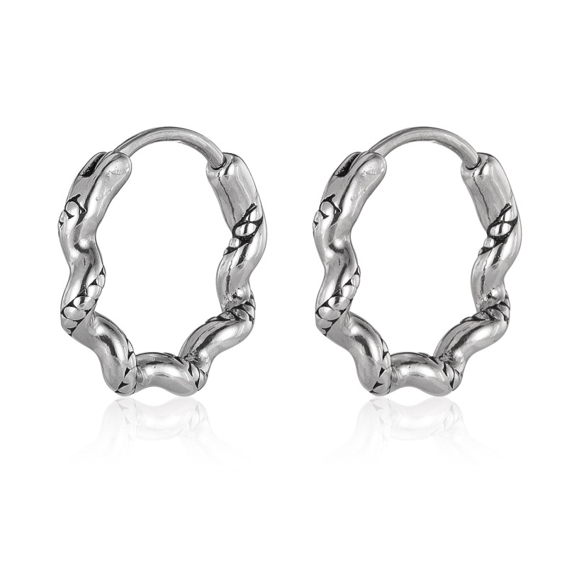 Wholesale Stainless Steel Design Hoop Earrings