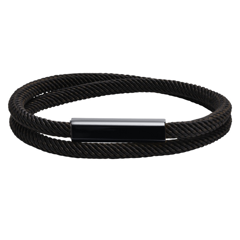 Wholesale Stainless Steel Milanese Rope Double Layer Bracelet