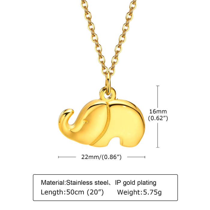 Wholesale Stainless Steel Elephant Pendant