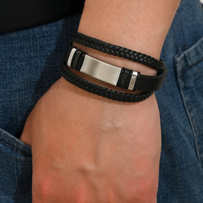 Wholesale Men's Multilayer Leather Bracelet
