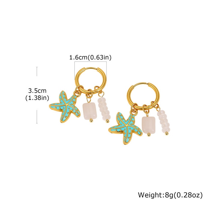 Wholesale Stainless Steel Marine Hoop Earrings