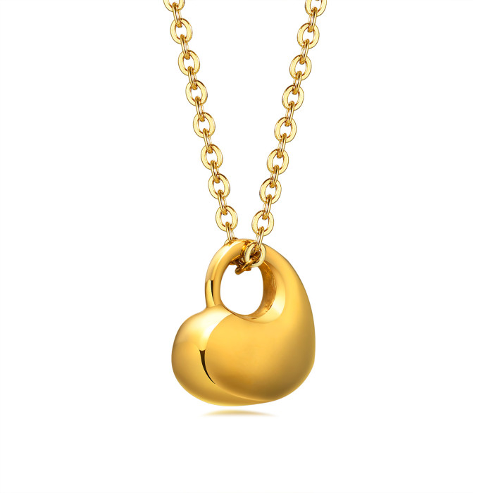 Wholesale Stainless Steel Sideways Heart Keepsake Pendant