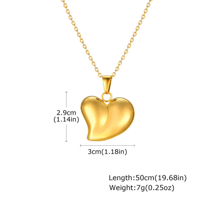 Wholesale Stainless Steel Love Heart Pendant