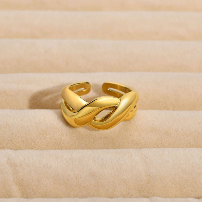 Wholesale Stainless Steel Chunky Chain Open Ring