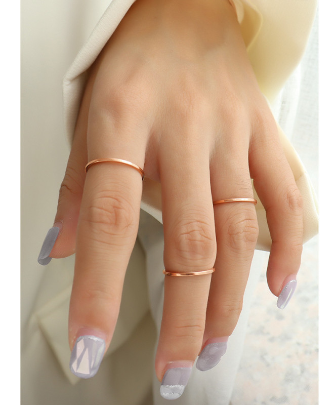 Wholesale Minimalist Stainless Steel Thin Rings